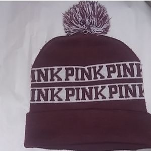 Victoria's Secret PINK Maroon Beanie